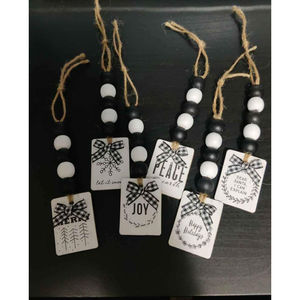 Handmade Christmas Ornaments (black/white) Bundle